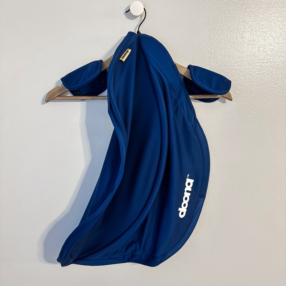 Doona Stroller Blue Replacement Canopy And Shoulder Pads Like New
